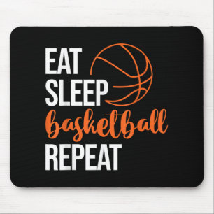 Eat Sleep Basketball Repeat Fun Sport Motivation D Mouse Pad