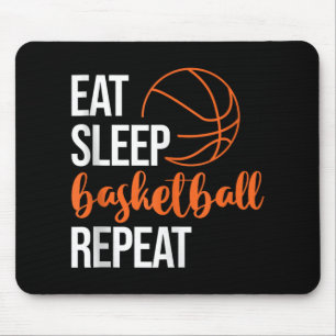 Eat Sleep Basketball Repeat Fun Sport Motivation D Mouse Pad