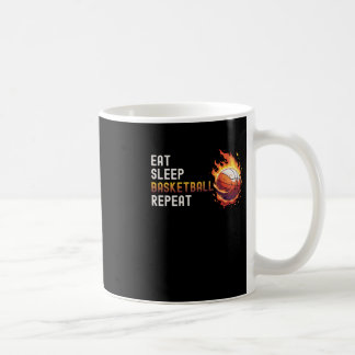 Eat Sleep Basketball Repeat Jersey For Girls Boys  Coffee Mug
