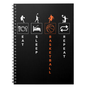 Eat Sleep Basketball Repeat Notebook