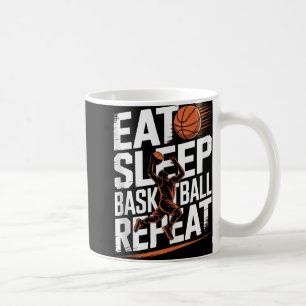 Eat Sleep Basketball Repeat, Player, Boys, Girls B Coffee Mug