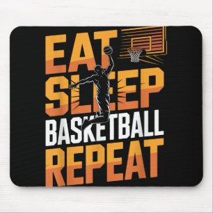 Eat Sleep Basketball Repeat, Player, Boys, Girls B Mouse Pad