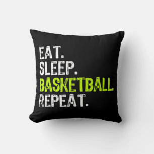 Eat Sleep Basketball Repeat Player Fun Cool Lover  Cushion