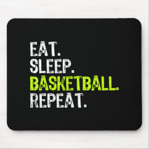 Eat Sleep Basketball Repeat Player Fun Cool Lover  Mouse Pad