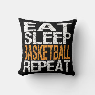 Eat Sleep Basketball Repeat T Cushion
