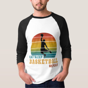 Eat Sleep Basketball Repeat  T-Shirt