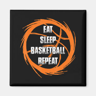 Eat Sleep Basketball Repeat Team Player Coach  Magnet