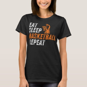 Eat Sleep Basketball Repeat Youth Basketball Boys T-Shirt