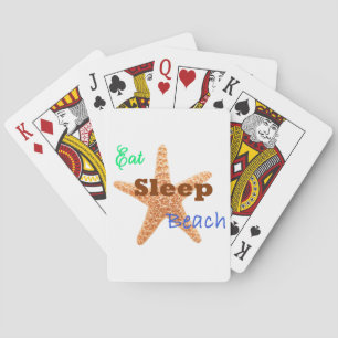 Eat Sleep Beach - Playing Cards