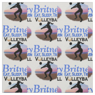 EAT, SLEEP BEACH VOLLEYBALL PERSONALIZED FABRIC