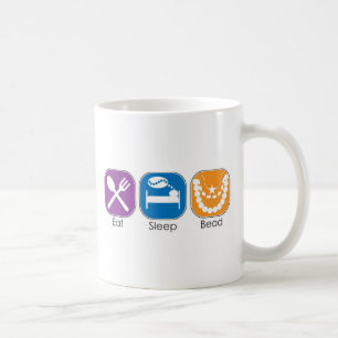 Eat Sleep Bead Coffee Mug