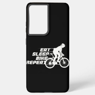 Eat Sleep Bike Repeat Funny Gift for Cyclists Samsung Galaxy Case