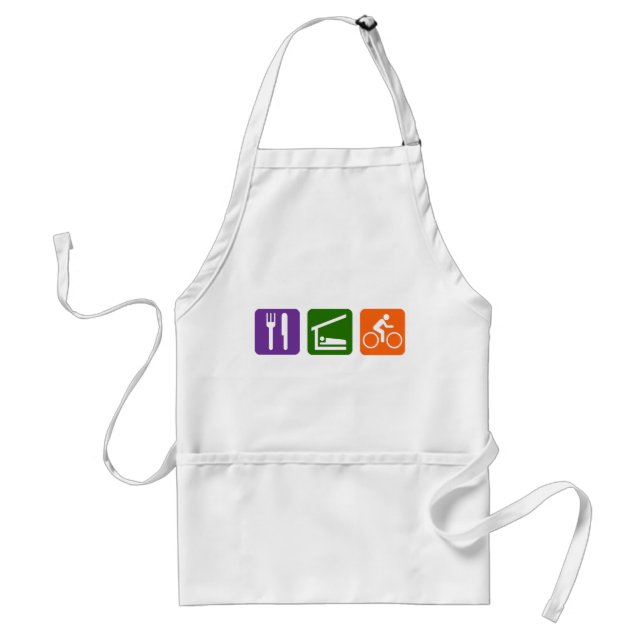 Eat Sleep Biking Standard Apron (Front)