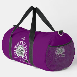 Eat Sleep BJJ Repeat - Purple Belt "Customisable" Duffle Bag