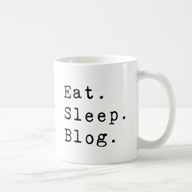 Eat Sleep Blog Coffee Mug (Right)