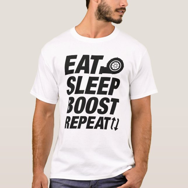 Eat Sleep Boost Repeat T-Shirt (Front)
