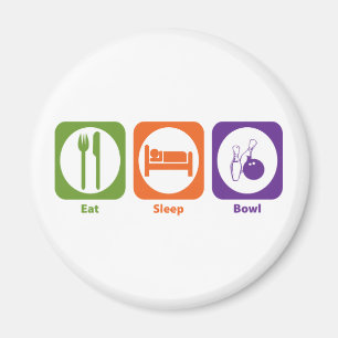 Eat Sleep Bowl Magnet