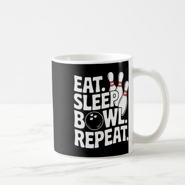 Eat Sleep Bowl Repeat 1  Coffee Mug (Right)