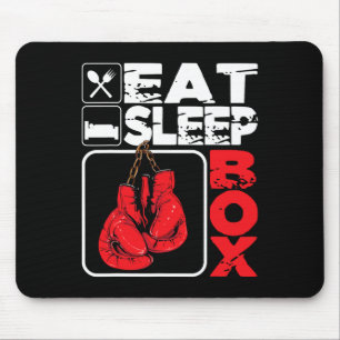 Eat Sleep Box - Boxing Lover Gym Boxer Kickboxing Mouse Pad