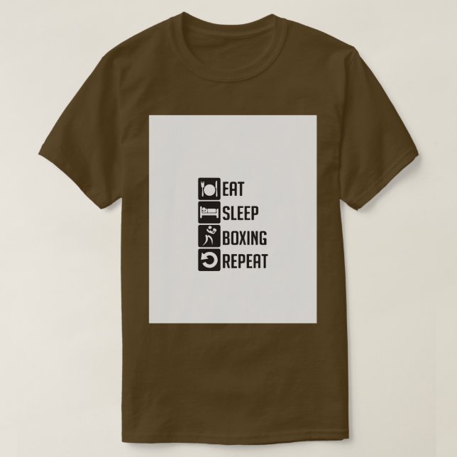 eat sleep boxing Graphic T-Shirt (Design Front)