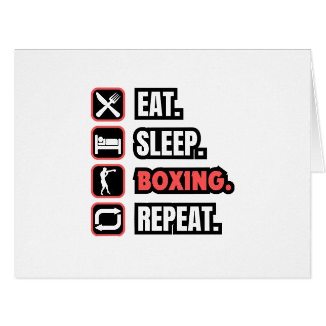 Eat Sleep Boxing Repeat (Front Horizontal)