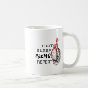 Eat Sleep Boxing Repeat Boxing Enthusiast Coffee Mug