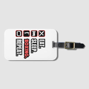 Eat Sleep Boxing Repeat Luggage Tag