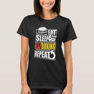 Eat Sleep Boxing Repeat player or coach T-Shirt