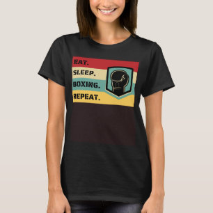 Eat Sleep Boxing Repeat Sports Fighter Coach Cool  T-Shirt
