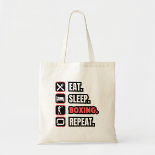 Eat Sleep Boxing Repeat Tote Bag