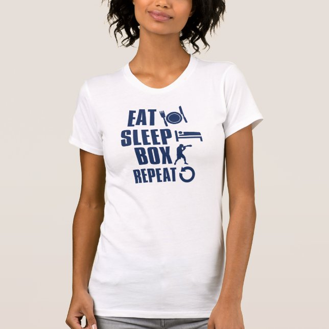 Eat Sleep boxing T-Shirt (Front)