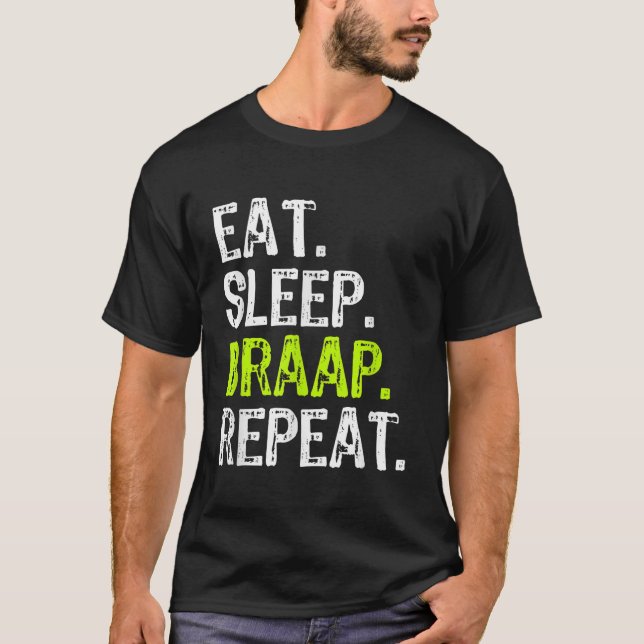 Eat Sleep Braap Repeat Braaaap Brap Motocross Funn T-Shirt (Front)