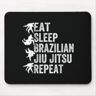 Eat Sleep Brazilian Jiu Jitsu Repeat - Brazilian Mouse Pad