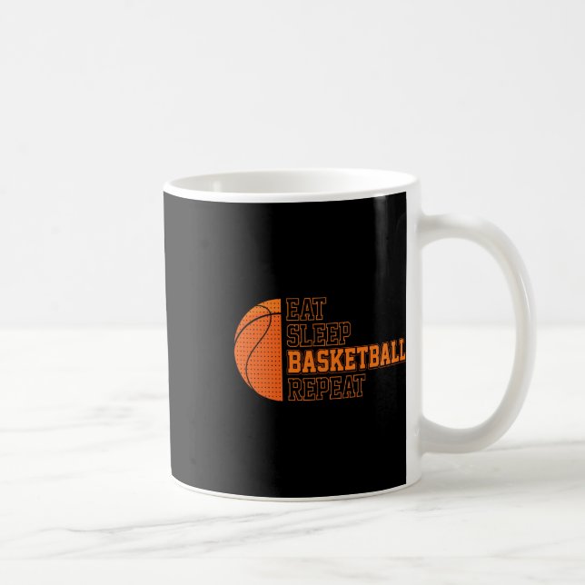 Eat. Sleep. Bysketbyll. Repeat. Bysketbyll Player  Coffee Mug (Right)