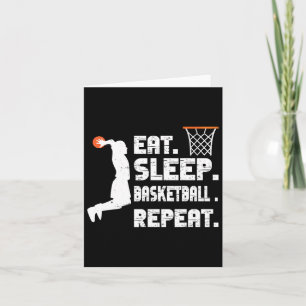 Eat Sleep Bysketbyll Repeat Bysketbyll Sports Men Card