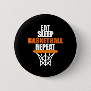 Eat. Sleep. Bysketbyll. Repeat. For Bysketbyll Fan 6 Cm Round Badge
