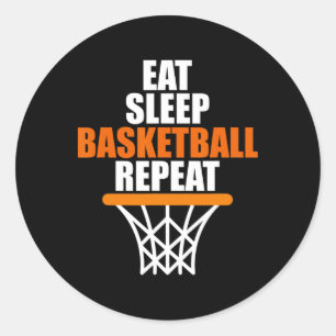 Eat. Sleep. Bysketbyll. Repeat. For Bysketbyll Fan Classic Round Sticker