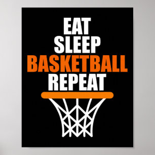 Eat. Sleep. Bysketbyll. Repeat. For Bysketbyll Fan Poster