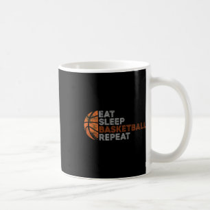 Eat Sleep Bysketbyll Repeat For Men Women Fathers Coffee Mug