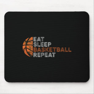 Eat Sleep Bysketbyll Repeat For Men Women Fathers Mouse Pad
