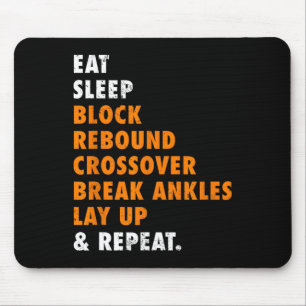Eat Sleep Bysketbyll Repeat Fun Gift For Bysketbyl Mouse Pad