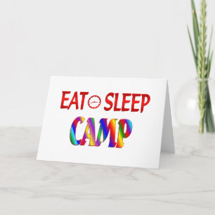 Eat Sleep Camp Card
