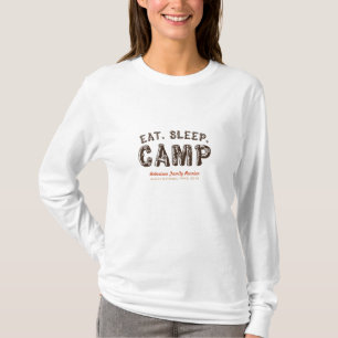 Eat. Sleep. Camp Customisable Camping Event Shirt