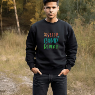 Eat Sleep Camp Repeat – The Ultimate Camping Life T-Shirt
