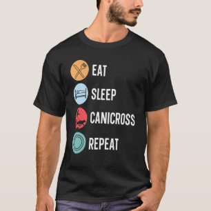 Eat Sleep Canicross Repeat Dog Running Sport Joggi T-Shirt