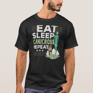 Eat Sleep Canicross Repeat Running Dog Puppy 1 T-Shirt