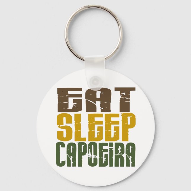Eat Sleep Capoeira 1 Key Ring (Front)