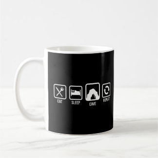 Eat Sleep Cave Repeat Caver Speleology Spelunking  Coffee Mug