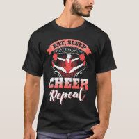 eat sleep cheer repeat Amazing Cheerleading