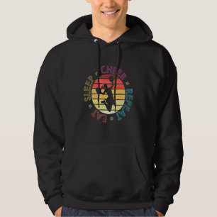 Eat Sleep Cheer Repeat Cheerleader 2 Hoodie